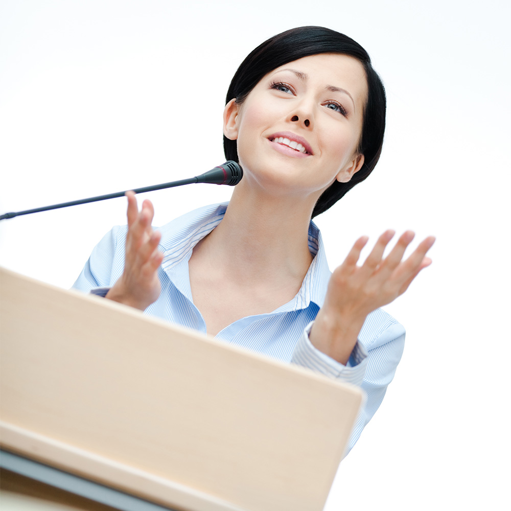 Speaking to an audience